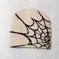 spider web y2k foreign trade knitted hat european and american hat trend winter hat jacquard special