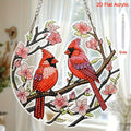 Hot selling beautiful bird acrylic living room courtyard pendant holiday scene decoration pendant gift