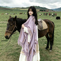 Women's Ethnic Shawl + Cape 2026 - Yellow