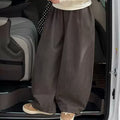 Girls' Letter Print Long Sleeve Tee Wide-Leg Pants Set