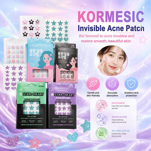 跨境外贸KORMESIC炫彩夺目星星痘痘贴pimple patch遮瑕贴肤现货