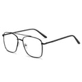 New RedNote Bare Face Ultra-Light Glasses Frame Metal Retro Pair Bridge Blue-Light Glasses Women Photochromic Glasses Women