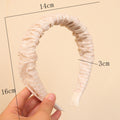 Sweet Lace Embroidered Headband French Sweet Elegant Versatile Width Edge Head Headband Press Ship Card Going Out Hair Accessory Head Jewelry