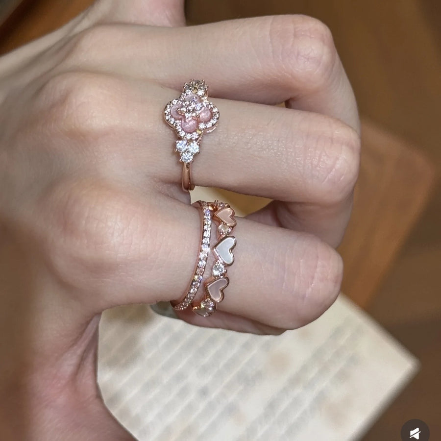 18K Gold-Plated Open-Ended Zircon Ring - view 2