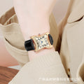 New Unique-Shaped Twisted Watch Unisex Simple Niche Square Personality Stylish Waterproof Couples Quartz Watch Men