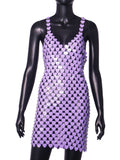 2026 Hot-Selling Metal Sequin Patchwork Bodycon Heart Print Dress, Stage Wear HD21187