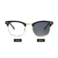 3016 Classic Sunglasses Retro Stud Half-Rim Sunglasses Trendy Fashionable Color Coating Reflective Glasses Aviator Sunglasses