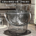 water corrugated bucket household water storage thickened plastic bucket laundry portable small buck