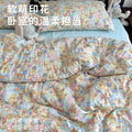 ins卡通小熊全棉双层纱床上四件套100纯棉被套床单学生宿舍三件套