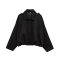 Women's Fall-Winter Casual Batwing Sleeve Loose Jacket + Top 2026 - Olive Green