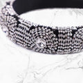 Overseas Full Diamond Western Ba Rock Sponge Headband Rhinestone Full Diamond Handmade Women Ball Headband Hair Accessory