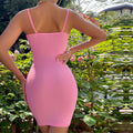 Women's Barbie Pink One Shoulder Bodycon Party Dress