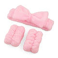 Overseas Bow Headband Hair Tie Hand Wrist Strap Magnetic Washed Face Wrist Strap Solid Plush Headband Custom Wholesale