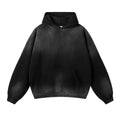 ARTIE Men's Fall/Winter 360G Washed Distressed Spray-Dye Frayed Edge Hoodie