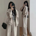 Fall Sporty Casual Wide Leg Pants + Hoodie 2-Piece Set