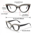 2025 New Simple Rhinestone Sunglasses Fashionable Western Retro Cat-Eye Diamond Chain Women Sunglasses Premium