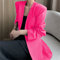 Women's Spring Korean Casual Blazer 2026 - Coffee