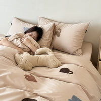 Autumn Brushed Hills Diary / 1.2m Bed - 3-Piece Flat Sheet - 150x200cm