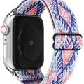 Custom Made Fits iwatch 8 7 New Nylon Adjustable Stretch Woven Single Row Smart Watch With