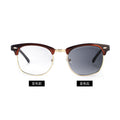 3016 Classic Sunglasses Retro Stud Half-Rim Sunglasses Trendy Fashionable Color Coating Reflective Glasses Aviator Sunglasses