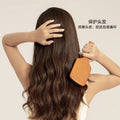 Cushion Comb Cushion Hair Brush Beech Smoothing Non-Comb Knot Square Cushion Head Part Scalp Massage Comb