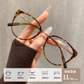 Beesfen 25021J Ultra-Light Titanium Retro Cat-Eye Glasses Bare Face Women Face-Slimming Cold Tea Glasses Wholesale Cinnabar Sun