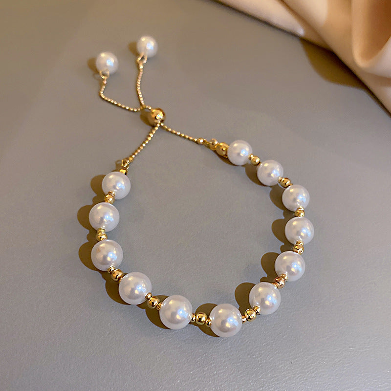 French Rhinestone Pearl Bee Bracelet - view 12
