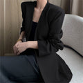 Women's Spring Korean Casual Blazer 2026 - Coffee