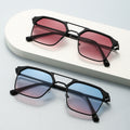New Formal Men Sunglasses Outdoor Sunshade Browline Frame Trendy Fashionable Sunglasses Sun-Proof Driving Sunglasses