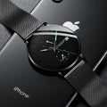 Longines New Mens Watch Men Student Waterproof Glow Date Quartz Watch Ultra Thin Korean Drop Ship
