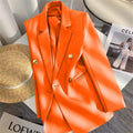 Women's Fall Korean School Loose Blazer + Top 2026 | Casual Blouse - Houndstooth Pants