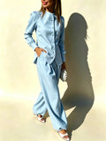 Casual Fashion High Waist Pants + Top Set