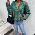 Women's Fall-Winter Knit Wool V-Neck Loose Sweater + Cardigan + Jacket + Top 2026 - Pink