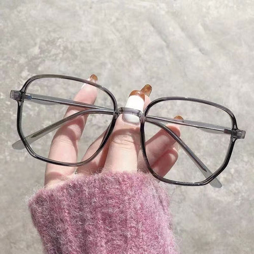 2020 Trendy Big Frame Anti-Blue Plano RedNote Style of Polygon Prescription Glasses Frame Chinese