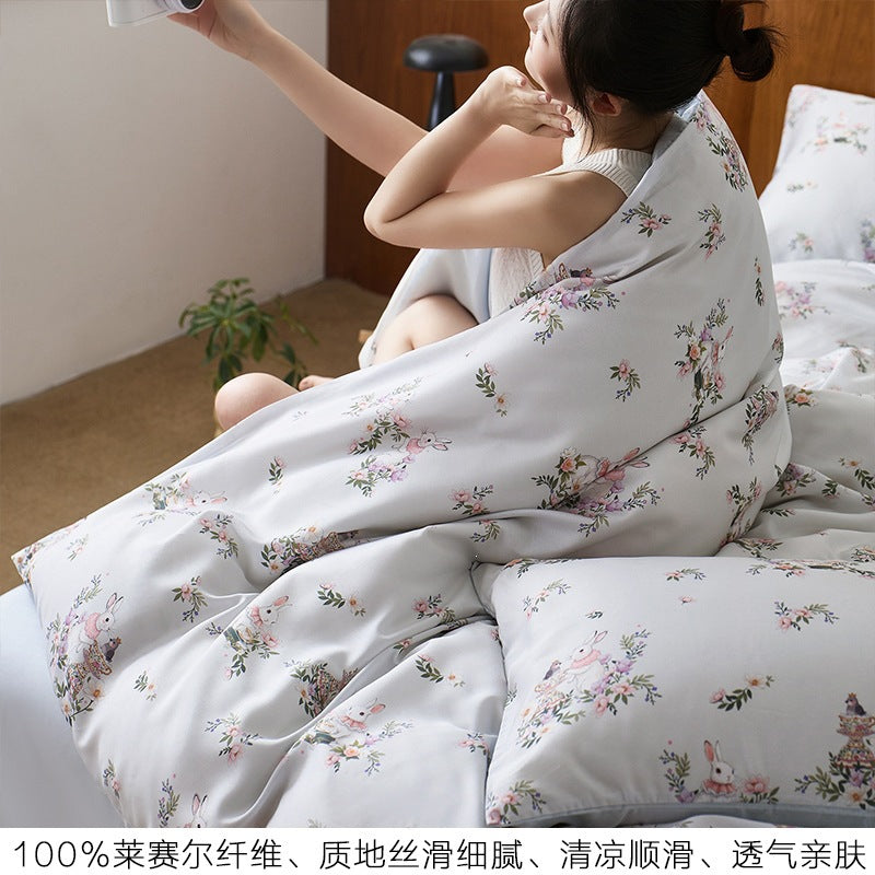 Spring Cherry Falls Cooling Tencel Lyocell 4-Piece Bedding Set - view 3