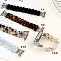 Fits appIeiwatch123456789 Resin Band Bracelet Beaded Chain Apple Band Fashionable Universal Type