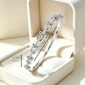 Overseas New Cubic Zirconia Buckle Bangle Light Luxury Fashionable Horseshoe Buckle Design Hand Jewelry Premium Letter U Shape Bracelet