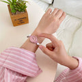 DIY Bestie Hand Watch Women Middle-School Ladies Student ins Niche Forest Retro Forest Style Simple Small New Versatile
