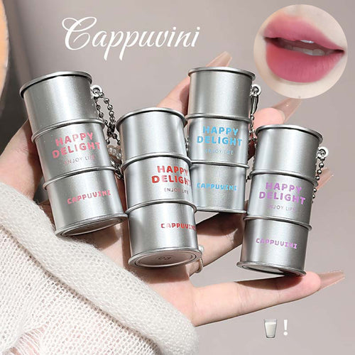 CAPPUVINI炫酷银管丝绒唇泥 裸色哑光国货平价学生党唇釉口红美妆