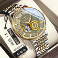 POEDAGAR Self-Winding Men Mechanical Watch Waterproof Glow Ultra Thin Mens Watch Live Export Bestseller Watch