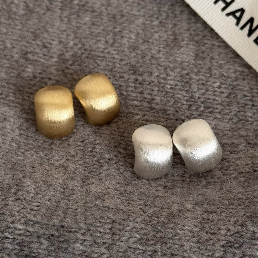 French Enamel Polka Dot Geometric Earrings - view 3