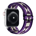 Ethnic Style Geometric Print Nylon Adjustable Apple Watch Band Fits Apple Watch iwatch11 Third Gen 10 / 987