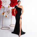 Women's One-Shoulder Slim Fit Slimming Classic Premium Evening Gown