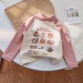 Girls' Fleece Knit Self-Warming Top with Lace Trim