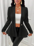 Fall-Winter Jacquard Long Sleeve Pattern Fitted Jacket