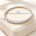 Overseas Pro Supply Niche Light Luxury Cubic Zirconia Bangle Premium Versatile Bracelet Fashionable Trendy Elegant Design Hand Jewelry