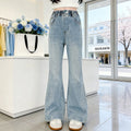 Girls' Slim Stretch Flared Jeans - Fall