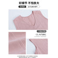 天丝莱赛尔亚麻无袖t恤女夏季新款宽松老钱风V领背心纯色棉麻上衣