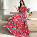 Women's Bohemian Floral Elastic Dress + Skirt + Long Skirt 2026 - 1-1#