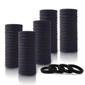 Black Wool Scarf Ring Elastic High-Stretch Force Durable Hair String Seamless Invisible Simple Ponytail Hair Tie